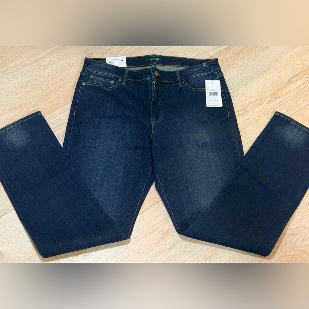 Lauren Ralph Lauren Dark Blue Straight Leg Jeans